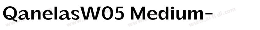 QanelasW05 Medium字体转换